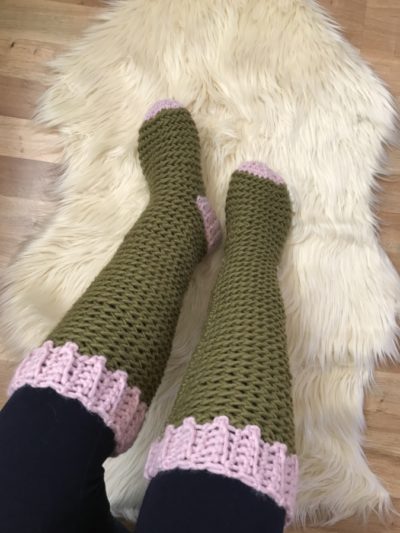 Free Crochet Slipper Socks